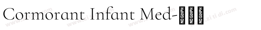 Cormorant Infant Med字体转换
